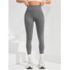 imageSHENHE Womens Fishnet Seamless High Waisted Tummy Control Workout Leggings PantsGrey C