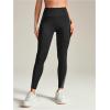 imageSHENHE Womens Fishnet Seamless High Waisted Tummy Control Workout Leggings PantsGrey and Black