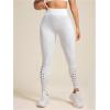 imageSHENHE Womens Fishnet Seamless High Waisted Tummy Control Workout Leggings PantsLeopard White