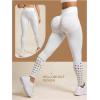 imageSHENHE Womens Fishnet Seamless High Waisted Tummy Control Workout Leggings PantsLeopard White
