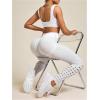 imageSHENHE Womens Fishnet Seamless High Waisted Tummy Control Workout Leggings PantsLeopard White