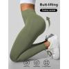 imageSHENHE Womens Fishnet Seamless High Waisted Tummy Control Workout Leggings PantsOlive Green