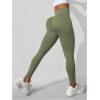 imageSHENHE Womens Fishnet Seamless High Waisted Tummy Control Workout Leggings PantsOlive Green