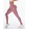 imageSHENHE Womens Fishnet Seamless High Waisted Tummy Control Workout Leggings PantsPink a