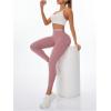 imageSHENHE Womens Fishnet Seamless High Waisted Tummy Control Workout Leggings PantsPink a
