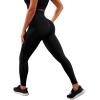 imageSHENHE Womens Fishnet Seamless High Waisted Tummy Control Workout Leggings PantsSeamless Black