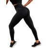 imageSHENHE Womens Fishnet Seamless High Waisted Tummy Control Workout Leggings PantsSeamless Black