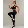 imageSHENHE Womens Fishnet Seamless High Waisted Tummy Control Workout Leggings PantsSeamless Black