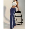 imageSHENHE Womens Wide Leg Loose Sweatpants Low Rise Y2k Drawstring Workout Sports PantsDeep Blue