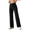 imageSHENHE Womens Straight Leg Dress Pants High Waisted Slacks Casual Work Office Pants TrousersBlack