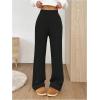 imageSHENHE Womens Cable Knit Sweater Pants High Waisted Casual Lounge Pants Fall Knit PantsBlack