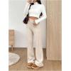 imageSHENHE Womens Cable Knit Sweater Pants High Waisted Casual Lounge Pants Fall Knit PantsKhaki