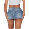 imageSHENHE Womens Ripped Low Rise Zip Fly Denim Skirt Sexy Y2k Vintage Jean Mini SkirtMedium Wash