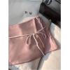 imageSHENHE Womens Striped Low Waist Mini Skirt Y2k Tie Front Bodycon Skirts with ShortsPink