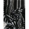 imageSHENHE Womens Striped Wide Leg Geo Print Boho Pants Belted Loose Flowy Palazzo PantsBlack