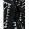 imageSHENHE Womens Striped Wide Leg Geo Print Boho Pants Belted Loose Flowy Palazzo PantsBlack