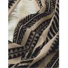 imageSHENHE Womens Striped Wide Leg Geo Print Boho Pants Belted Loose Flowy Palazzo PantsKhaki