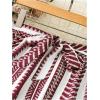 imageSHENHE Womens Striped Wide Leg Geo Print Boho Pants Belted Loose Flowy Palazzo PantsRed