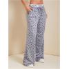 imageSHENHE Womens Wide Leg Low Rise Y2k Loose Sweatpants Floral Workout Lounge Pants TrousersGrey