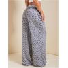imageSHENHE Womens Wide Leg Low Rise Y2k Loose Sweatpants Floral Workout Lounge Pants TrousersGrey