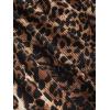 imageSHENHE Womens Y2k Leopard Pants Cheetah Print Straight Leg Elastic Waist Casual Baggy PantsBrown