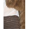 imageSHENHE Womens Y2k Textured Mini Shorts Low Rise Frill Trim Sexy Bodycon Micro ShortsBrown