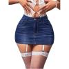 imageSHENHE Womens Ripped Low Rise Zip Fly Denim Skirt Sexy Y2k Vintage Jean Mini SkirtDark Wash B