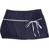 imageSHENHE Womens Striped Low Waist Mini Skirt Y2k Tie Front Bodycon Skirts with ShortsDark Blue