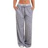 imageSHENHE Womens Wide Leg Low Rise Y2k Loose Sweatpants Floral Workout Lounge Pants TrousersGrey