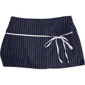 imageSHENHE Womens Striped Low Waist Mini Skirt Y2k Tie Front Bodycon Skirts with ShortsDark Blue