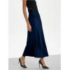 imageSHENHE Womens Satin Maxi Skirts High Waisted A Line Long Skirts Elegant Office SkirtsDeep Blue