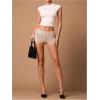 imageSHENHE Womens Sparkly Sequin Shorts Sexy Low Rise Y2k Party Rave Hot Pants Booty ShortsChampagne