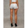 imageSHENHE Womens Sparkly Sequin Shorts Sexy Low Rise Y2k Party Rave Hot Pants Booty ShortsWhite