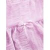 imageSHENHE Womens Mesh Drop Waist Ruffle Hem Short Skirt Bow Front Layer Y2K Streetwear Mini SkirtMauve Purple