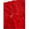 imageSHENHE Womens Mesh Drop Waist Ruffle Hem Short Skirt Bow Front Layer Y2K Streetwear Mini SkirtRed