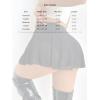imageSHENHE Womens Sheer Mesh Skater Skort High Waisted Sexy Flowy Mini Skirt Shorts SkortBlack a