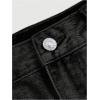 imageSHENHE Womens Denim Mini Skirt Bowknot Straight Jean Skirt Summer Cute Mini SkirtsBlack