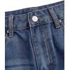imageSHENHE Womens Denim Mini Skirt Low Rise Button Zip Fly Casual Y2k Mini Jean SkirtBlue a