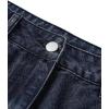 imageSHENHE Womens Denim Mini Skirt Low Rise Button Zip Fly Casual Y2k Mini Jean SkirtDark Wash