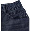 imageSHENHE Womens Denim Mini Skirt Low Rise Button Zip Fly Casual Y2k Mini Jean SkirtDark Wash