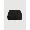 imageSHENHE Womens Low Rise Y2k Shorts Elastic Waist Bloomer Shorts Bow Coquette Mini ShortsBlack