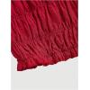 imageSHENHE Womens Low Rise Y2k Shorts Elastic Waist Bloomer Shorts Bow Coquette Mini ShortsRed