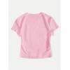 imageSHENHE Womens Summer Graphic Crop Tee Crew Neck Short Sleeve Funny Fitted T Shirt TopPink Drinks Print