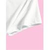 imageSHENHE Womens Summer Graphic Crop Tee Crew Neck Short Sleeve Funny Fitted T Shirt TopWhite Margarita Print