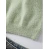 imageSHENHE Womens V Neck Spaghetti Strap Furry Cute Top Fluffy Knit Crop Cami Top TankMint Green