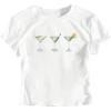 imageSHENHE Womens Summer Graphic Crop Tee Crew Neck Short Sleeve Funny Fitted T Shirt TopWhite Drinks Print