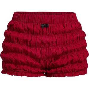 imageSHENHE Womens Low Rise Y2k Shorts Elastic Waist Bloomer Shorts Bow Coquette Mini ShortsPlus Burgundy