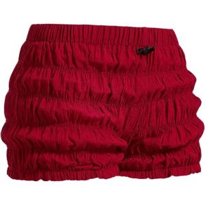 imageSHENHE Womens Low Rise Y2k Shorts Elastic Waist Bloomer Shorts Bow Coquette Mini ShortsRed