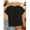 imageSHENHE Womens Cute Cherry Top Crewneck Graphic Short Sleeve Summer Casual Tee ShirtBlack