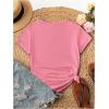 imageSHENHE Womens Cute Cherry Top Crewneck Graphic Short Sleeve Summer Casual Tee ShirtPink
